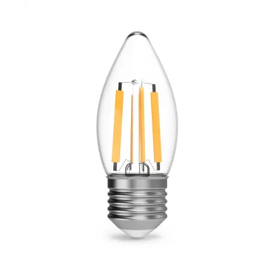 Лампа Gauss Filament Свеча 11W 830lm 4100К Е27 LED 1/10/50