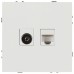 Розетка скрытого монтажа в рамку комбинированная RJ45+TV IP20 белый 15-3110-01 Galaxy Розетка скрытого монтажа в рамку комбинированная RJ45+TV IP20 белый 15-3110-01 Galaxy