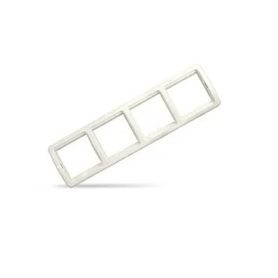 Рамка 4 поста Валери слоновая кость (ivory)