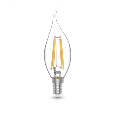Лампа Gauss Basic Filament Свеча на ветру 5,5W 530lm 4100К Е14 LED (3 лампы в упаковке) 1/20