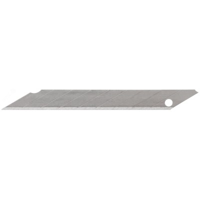 Лезвия для ножа технического 9 мм, 9 сегментов, угол 30 градусов, сталь SK5 (10 шт.)