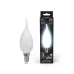 Лампа Gauss Filament Свеча на ветру 5W 450lm 4100К Е14 milky LED 1/10/50