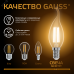 Лампа Gauss Filament Свеча на ветру 5W 420lm 2700К Е14 LED 1/10/50