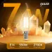 Лампа Gauss Filament Свеча на ветру 7W 550lm 2700К Е14 LED 1/10/50