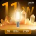 Лампа Gauss Filament Свеча на ветру 11W 810lm 2700К Е14 LED 1/10/50