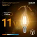 Лампа Gauss Filament Свеча на ветру 11W 810lm 2700К Е14 LED 1/10/50