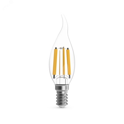 Лампа Gauss Filament Свеча на ветру 13W 1100lm 2700К Е14 LED 1/10/50