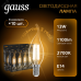 Лампа Gauss Filament Свеча на ветру 13W 1100lm 2700К Е14 LED 1/10/50