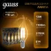 Лампа Gauss Filament Свеча на ветру 13W 1100lm 2700К Е14 LED 1/10/50