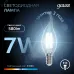 Лампа Gauss Filament Свеча на ветру 7W 580lm 4100К Е14 LED 1/10/50