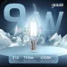 Лампа Gauss Filament Свеча на ветру 9W 710lm 4100К Е14 LED 1/10/50
