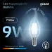 Лампа Gauss Filament Свеча на ветру 9W 710lm 4100К Е14 LED 1/10/50