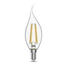 Лампа Gauss Filament Свеча на ветру 11W 830lm 4100К Е14 LED 1/10/50