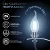 Лампа Gauss Filament Свеча на ветру 11W 830lm 4100К Е14 LED 1/10/50