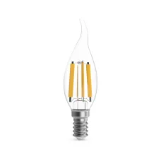 Лампа Gauss Filament Свеча на ветру 13W 1150lm 4100К Е14 LED 1/10/50