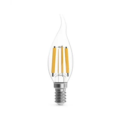 Лампа Gauss Filament Свеча на ветру 13W 1150lm 4100К Е14 LED 1/10/50