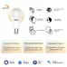 Лампа Gauss Smart Home A60 8,5W 806lm 2700К E27 диммируемая LED 1/10/40