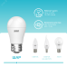 Лампа Gauss Basic Шар 13W 1200lm 4000K E27 LED 1/10/100