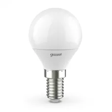 Лампа Gauss Шар 9.5W 950lm 4100K E14 LED 1/10/100