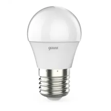 Лампа Gauss Шар 6.5W 520lm 3000K E27 LED 1/10/100