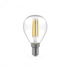 Лампа Gauss Basic Filament Шар 5,5W 510lm 2700К Е14 LED (3 лампы в упаковке) 1/20