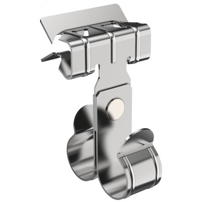 Зажим балочный 8-14 мм под трубу 20 мм двойной HDZ