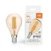Лампа Gauss Basic Filament Шар 3,8W 350lm 2400К Е14 golden LED 1/10/50