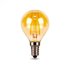Лампа Gauss Filament Шар 5W 400lm 2700К Е14 golden LED 1/10/50