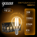 Лампа Gauss Filament Шар 13W 1100lm 2700К Е14 LED 1/10/50
