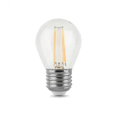 Лампа Gauss Filament Шар 5W 420lm 2700К Е27 LED 1/10/50