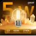 Лампа Gauss Filament Шар 5W 420lm 2700К Е27 LED 1/10/50