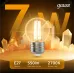 Лампа Gauss Filament Шар 7W 550lm 2700К Е27 LED 1/10/50