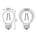 Лампа Gauss Filament Шар 5W 450lm 4100К Е27 LED 1/10/50
