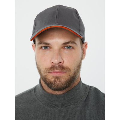 Кепка-бейсболка VERONA, цв. Серый-оранжевый