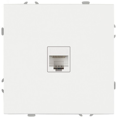 Розетка скрытого монтажа в рамку информационная RJ45 IP20 белый 15-3107-01 Galaxy