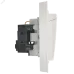 BRITE Розетка 1-местная с заземлением с защитными шторками и крышкой 16А IP44 в сборе               РСбш10-3-44-БрБ белый