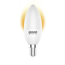 Лампа Gauss Smart Home С37 5W 470lm 2700К Е14 диммируемая LED 1/10/40