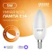 Лампа Gauss Smart Home С37 5W 470lm 2700К Е14 диммируемая LED 1/10/40
