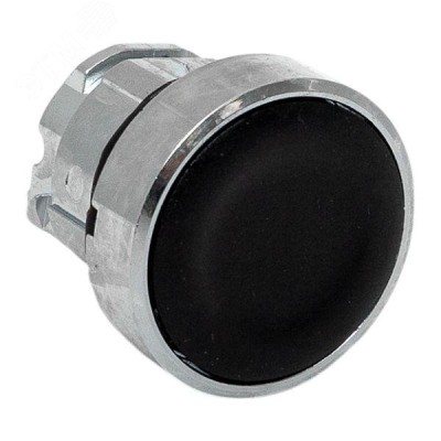 Исполнительный механизм кнопки XB4 черный плоский возвратный без фиксации, без подсветки IP65