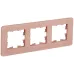 BRITE Рамка 3 поста РУ-3-2-Бр стекло дымчатый RE IEK