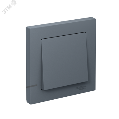 ATLASDESIGN 1-клавишный ВЫКЛЮЧАТЕЛЬ, сх.1, 10АХ, в сборе, быстрозажимные клеммы, ГРИФЕЛЬ