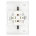Розетка Intro Style 7-207-01 2P+E Schuko с крышкой штор., 16А-250В, IP20, СУ, белый