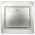 Переключатель Intro Plano 1-103-03 одноклавишный 10А-250В, IP20, СУ, алюминий