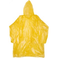 Плащ дождевик усиленный желтый, полиэтилен, размер XXXL