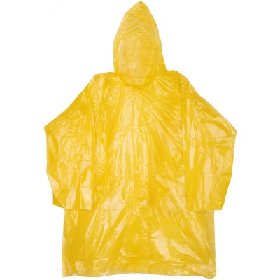 Плащ дождевик усиленный желтый, полиэтилен, размер XXXL