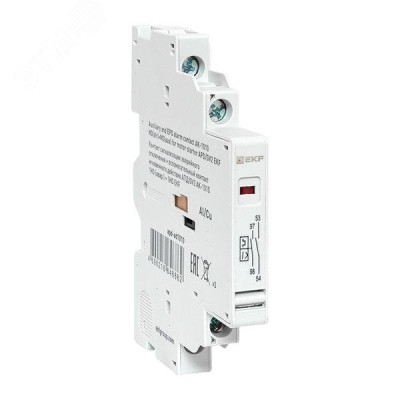 Контакт сигнализации аварийного отключения + вспомогательный контакт мгновенного действия АПД/GV2 АК-1010 1НО (авар.) + 1НО EKF