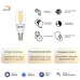 Лампа Gauss Smart Home Filament С35 4,5W 495lm 2700К E14 диммируемая LED 1/10/40