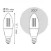 Лампа Gauss Smart Home Filament С35 4,5W 495lm 2700К E14 диммируемая LED 1/10/40