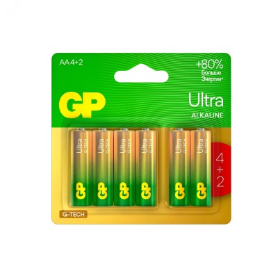 Батарейка алкалиновая GP Ultra Alkaline G-Tech 15А AA