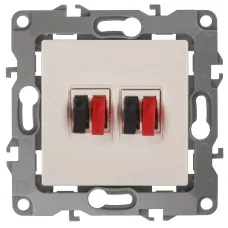 12-3112-02 ЭРА Розетка аудио двойная, IP20, Эра12, слоновая кость (10/100/3200)